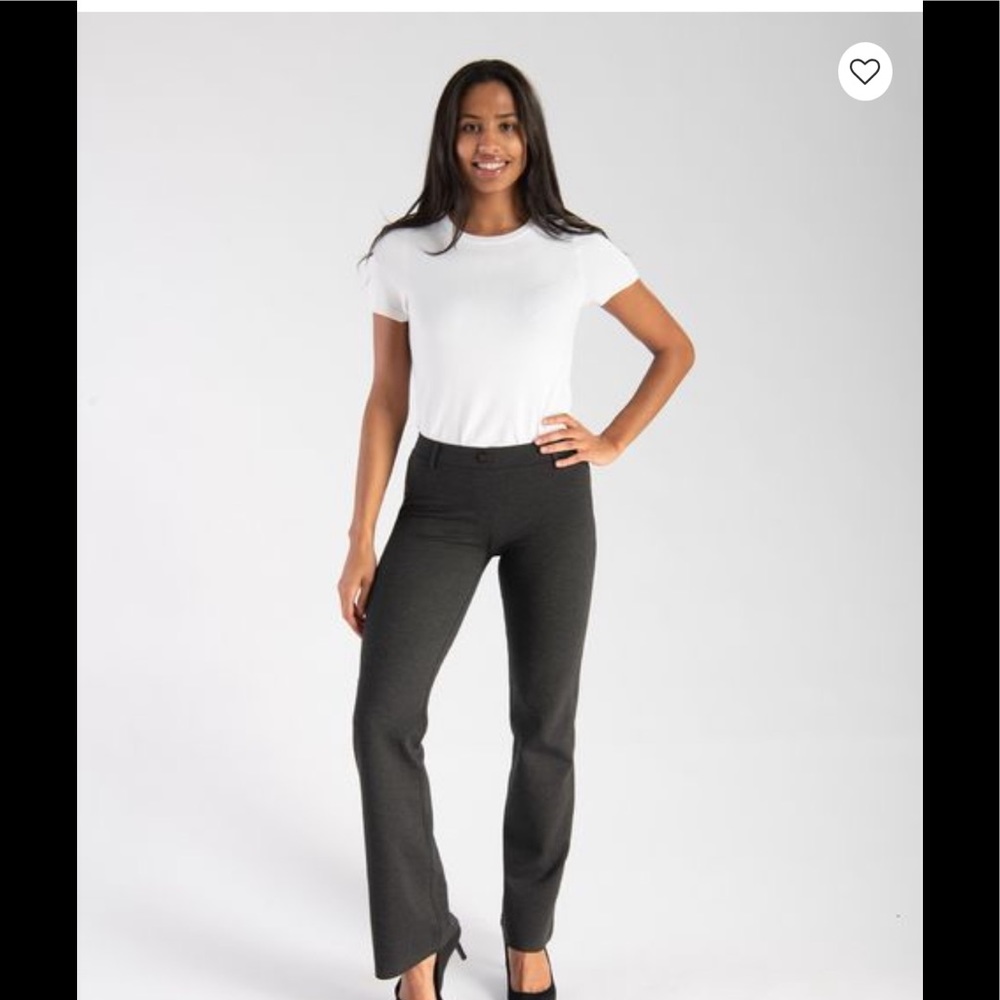 BETABRAND CHARCOAL YOGA STRETCH BOOT CUT DRESS PANT EXCELLENT CONDITION (SP)